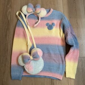 Shanghai Disneyland pastel sweater SET